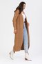 V-Neck Long Sleeve Hair Braided Ankle Length Winter Thick Knitwear Cardigan - 3