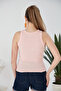 Blue Powder Zargo Model Set of 2 Fitted Wide Piping Halter Neck Ribbed Flexible Knitted Crop Blouse - 7
