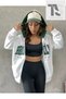 White Green Hooded Zippered Brooklyn Oversize - 3