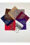 100% Cotton 8 Piece Crush Patterned Bandana Advantageous Pack Cb - 2