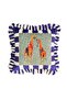 Giraffe Patterned Navy Blue Velvet Throw Pillow Cover - Hope Series Special Design Ruffled - 7