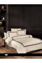 طقم غطاء لحاف فاخر من الساتان من First Choice Belezza Cappuccino