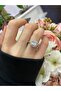 Silver Color Square Single Stone Baguette Zircon Stone Adjustable Women's Ring - Mother's Day Gift - 3