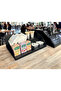 Countertop, Bar Front, Countertop Snack Stand, Countertop Organizer Shelf 50 Cm 2 Tier Model Black