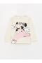 Crew Neck Minnie Mouse Printed Baby Girl Pajama Set - 2