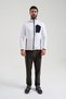 Men's White Full Zip Sweat2312250 - 3