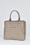 3 Compartment Women's Shoulder Strap Handbag Mink 208 - 3