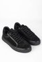Women's Genuine Leather Black Suede Sneakers & Sports Shoes - 2