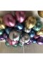 Mirrored Shiny Mixed Color 7 Pieces Foil Balloons 12 Inch - 2