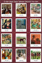 Edgar Degas Paintings 12 Pieces Decorative Polo Cards - Art Poster Cards