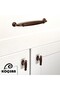 Kardelen Antique Copper 96 mm Handle Luxury Country Kitchen Furniture Cabinet Drawer Handle - 3