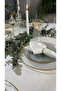Royal 6 Pieces Pearlescent Glitter White Fabric Napkins - 4