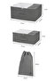 3-Piece Gray Suitcase Organizer Suitcase Organizer Set Travel Case - 7