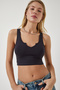 Women's Anthracite White Strappy 2 Piece Pack Crop Knitted Blouse OW00031 - 2