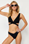 Siyah V Kesim Normal Bel Regular Basic Bikini Altı TBESS21BA0168 - 6