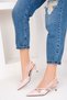 Nude Patent Leather Women's Classic Heeled Shoes 18774 - 2
