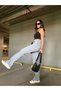 Juliana Light Blue Snow Wash Extra Super High Waist Lycra Palazzo Wide Leg Jean Trousers