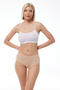 Women's Skin 6 Pack 100% Cotton High Waist Jacquard Slip Panties 351 - 2