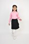 Girl's Polo Collar T-Shirt Linen Skirt Suit 23 April 29 October Performance Clothes