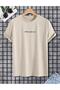 NEVER GİVE UP Printed Cotton T-shirt - 3