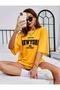 Come True New York Printed Oversize Sports Crew Neck Cotton Tshirt