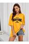 Come True New York Printed Oversize Sports Crew Neck Cotton Tshirt - 4