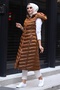 Long Padded Vest - Bronze