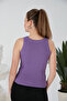 Lilac Blue Zargo Model Set of 2 Fitted Wide Piping Halter Neck Ribbed Flexible Knitted Crop Blouse - 6