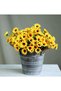2 Pieces Artificial Sunflower Plant Bunch.. Potted Ivy Sunflower Hanging Sunflower Tulip Kokina Gul - 4
