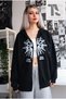 Spider Web Desire Sweatshirt Zip-Up Cardigan - 2
