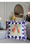 Giraffe Patterned Navy Blue Velvet Throw Pillow Cover - Hope Series Special Design Ruffled - 5
