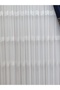 Linen Titi Pearl White Embroidered on the Floor 1-3 Thin Pleat Living Room Tulle Curtain, High Quality Tulle Curtain - 2
