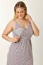 MATERNITY LOHUSA NIGHTWEAR GRAY WITH STRING HEART - 3