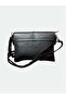 Black Faux Leather Women's Shoulder Bag - 2
