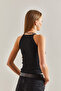 Women's Black Strappy Camisole Blouse 60101010 - 6