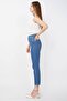 Women's Mom Jean Pants Full Lycra Flexible Blue Jeans - 4