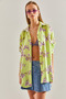 Women's Floral Patterned Casual Linen Shirt60101015 - 5