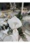 Royal 6 Pieces Pearlescent Glitter White Fabric Napkins