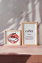 Coffee Noun Cup Wooden Frame Set of 2 Paintings