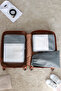 3-Piece Gray Suitcase Organizer Suitcase Organizer Set Travel Case