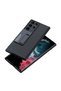 Galaxy S23 Ultra Compatible Case Leather Surface Look Great Cutout Cover with Stand - 3