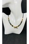 Handmade Design Glass Bead Women's Necklace with Brass Apparatus - 2