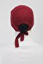Practical Seamless Tied Non-Slip Hijab Bonnet - Claret Red - 4
