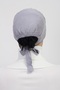 Practical Seamless Tied Non-Slip Hijab Bonnet - Gray - 4