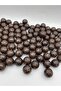20mm Matte Brown World Model Beads, Hobby, Bag Making Beads (~20 Pieces) - 2