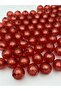 24mm Red Color Acrylic Beads with Foil Inside, Jewelry, Bag Making Beads (100Gr,~13 Pieces) - 2