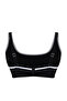 Black Contrast Piping Detail Bralette Plus Size Bikini Top Tbbss24Ct00008 - 8