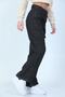 Girls' Cargo Pocket High Waist Wide Leg Jeans Jeans - 3