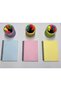 Set of 3 Colored Paged Notebooks 80 Sheets A5 (MEDIUM SIZE) - Unlined - 2