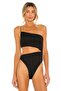 Women's Silk Jersey Bodysuit with Shirred Side Straps - 2